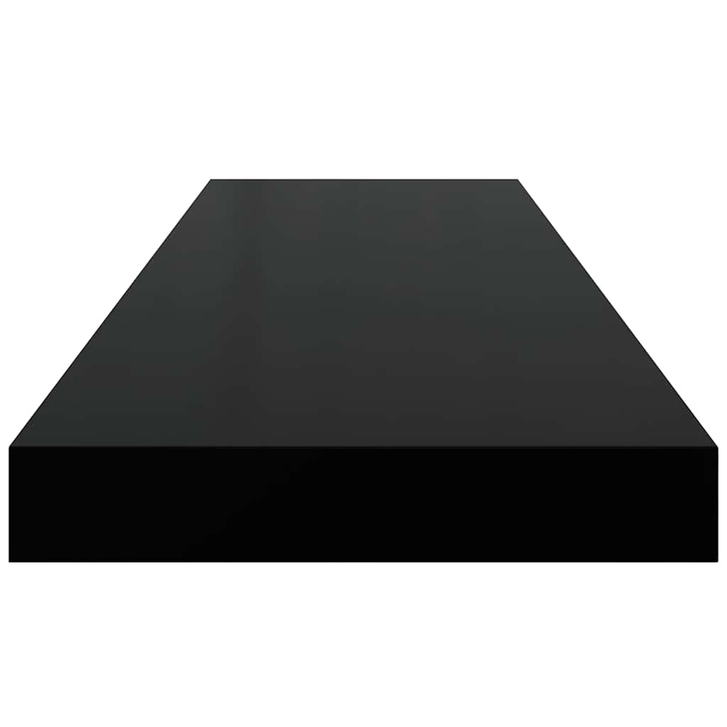 Floating Wall Shelves 4 pcs Black 80x23.5x3.8 cm MDF