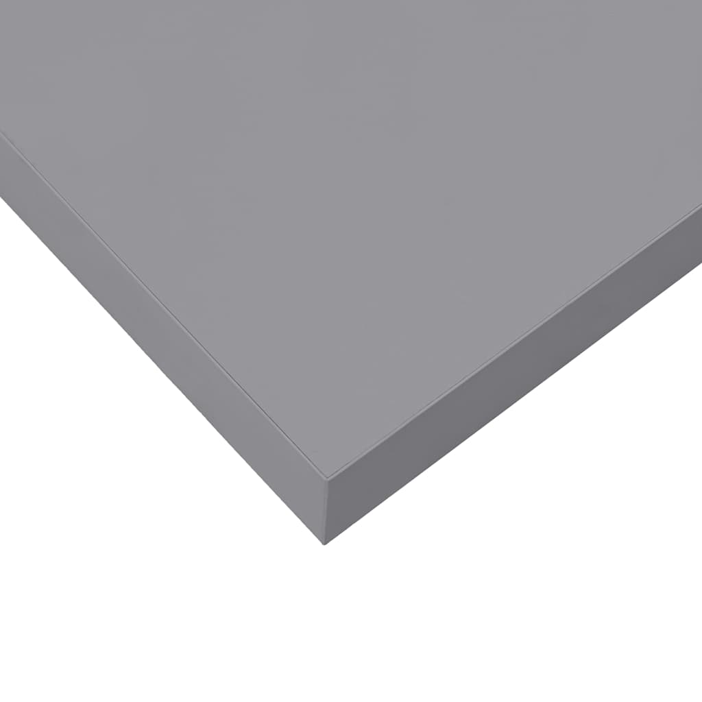 323846 vidaXL Floating Wall Shelves 4 pcs Grey 23x23,5x3,8 cm MDF