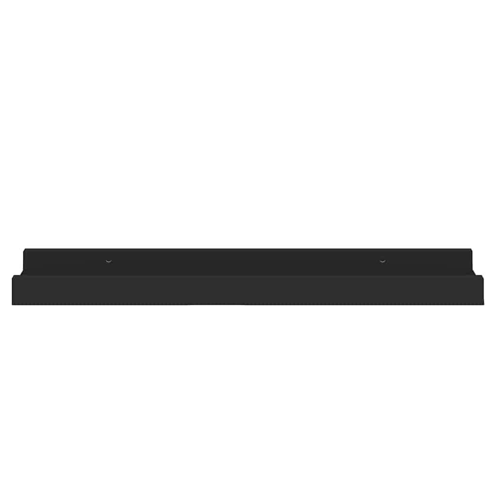 Picture Frame Ledge Shelves 2 pcs Black 40x9x3 cm MDF