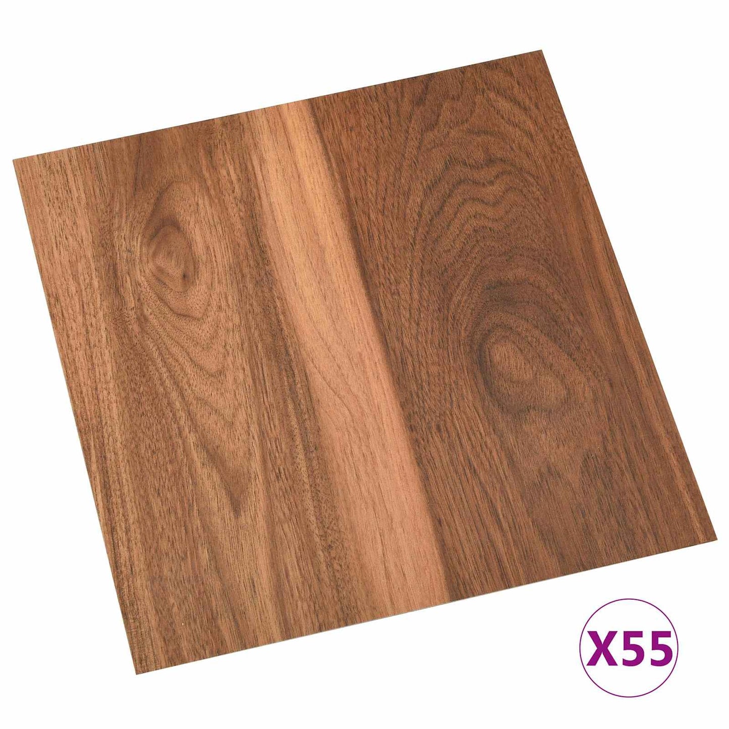 Flooring Planks Dark Wood 5.11 m² 55 pcs PVC