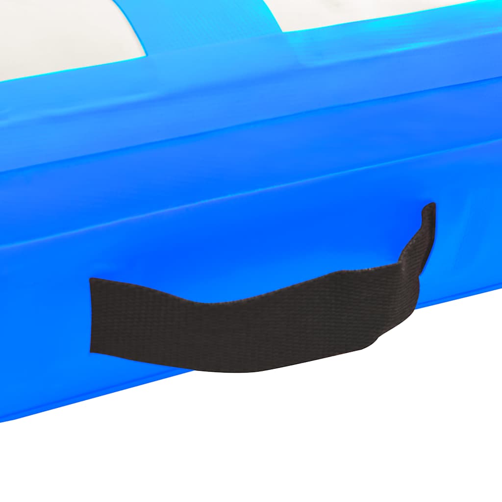 Inflatable Gymnastics Mat with Pump 60x100x15 cm PVC Blue