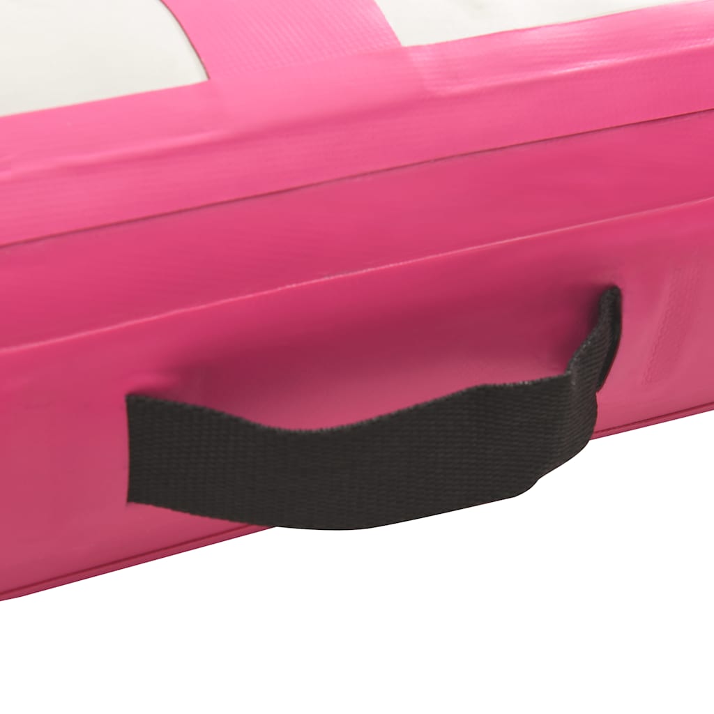 Inflatable Gymnastics Mat with Pump 200x200x15 cm PVC Pink