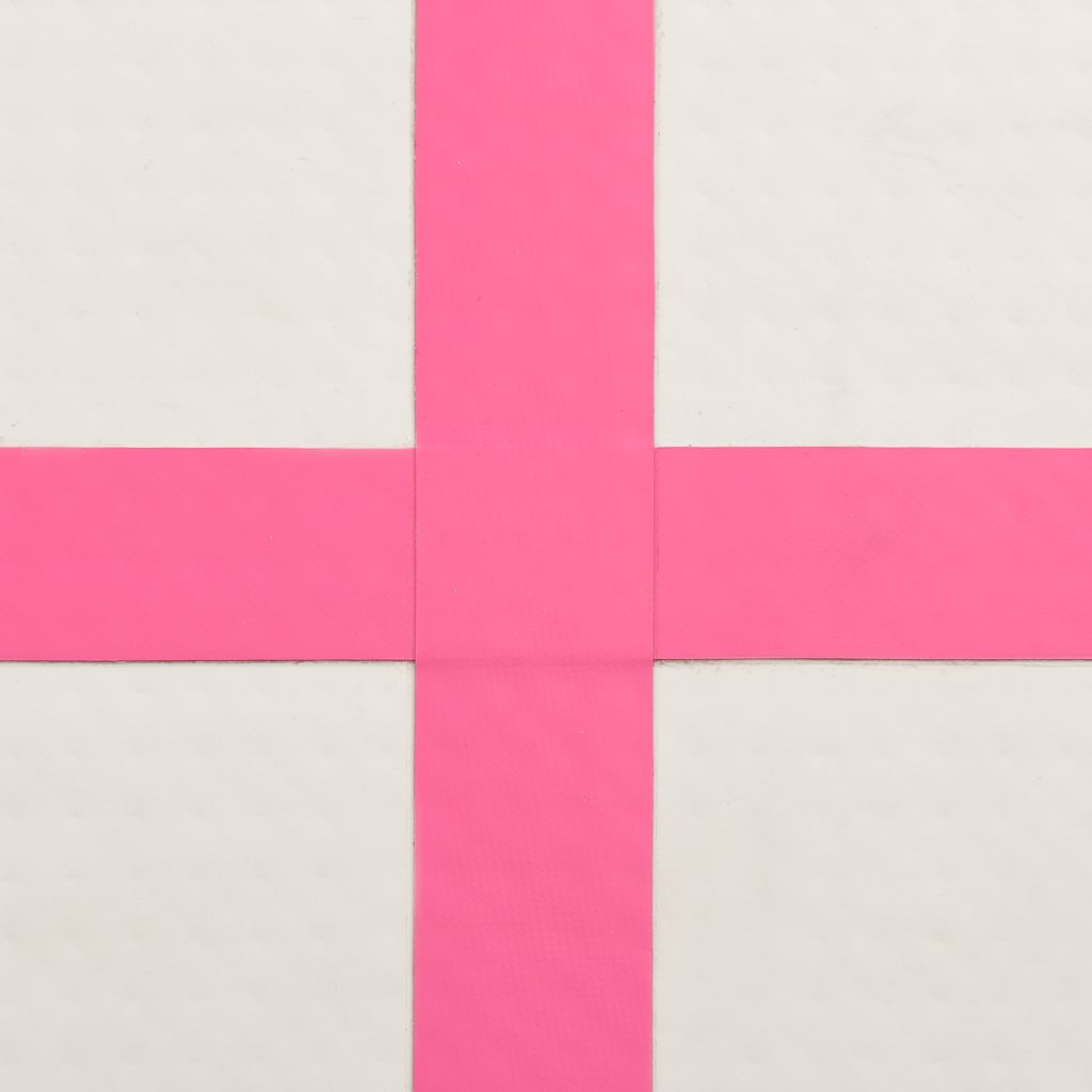Inflatable Gymnastics Mat with Pump 200x200x15 cm PVC Pink