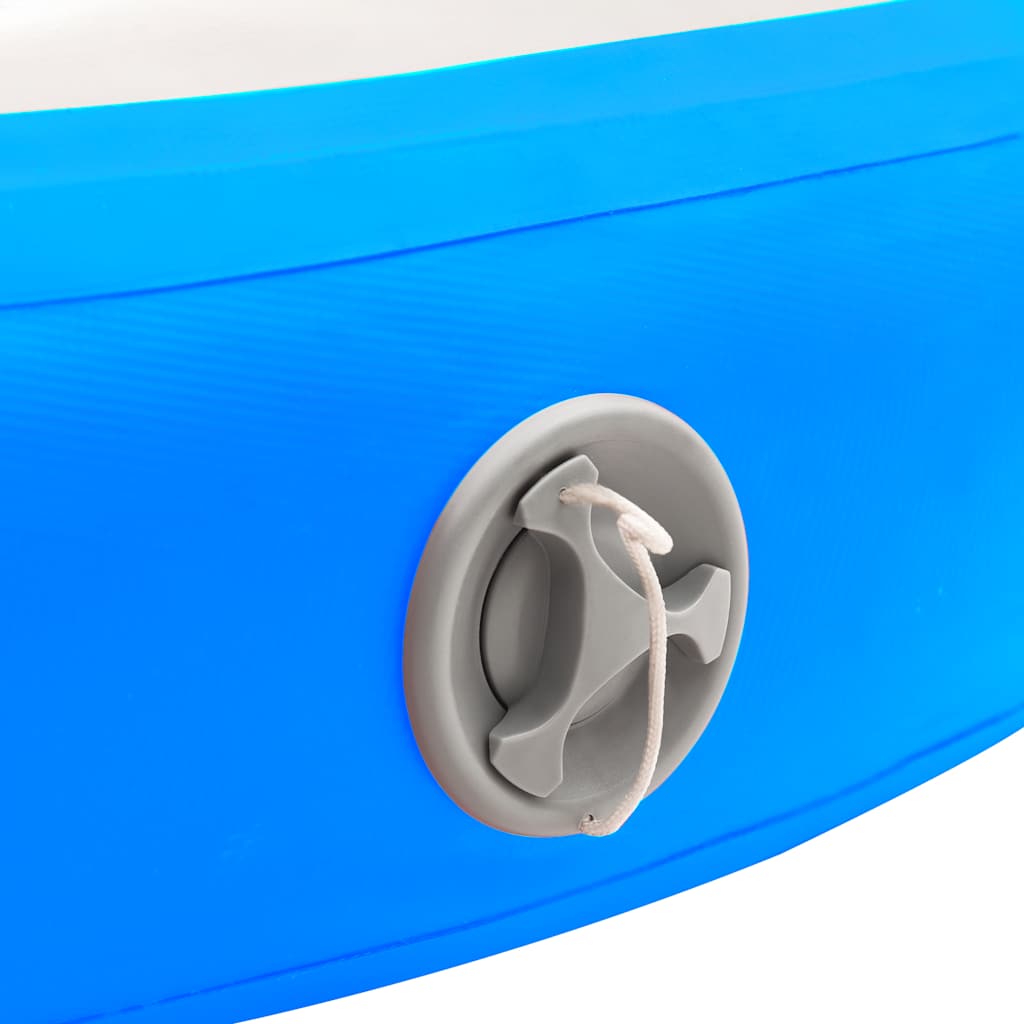 Inflatable Gymnastic Mat with Pump 100x100x20 cm PVC Blue
