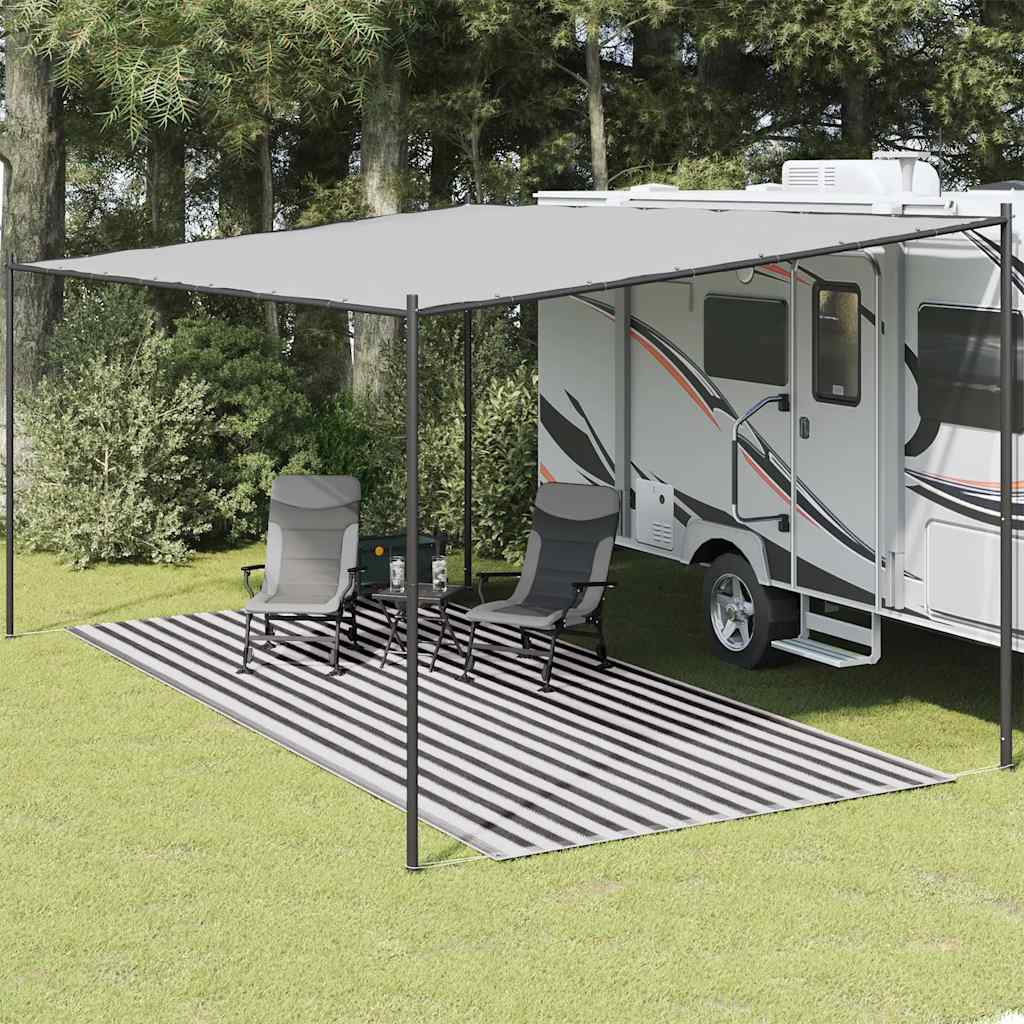 Tent Carpet 250x550 cm Anthracite and White