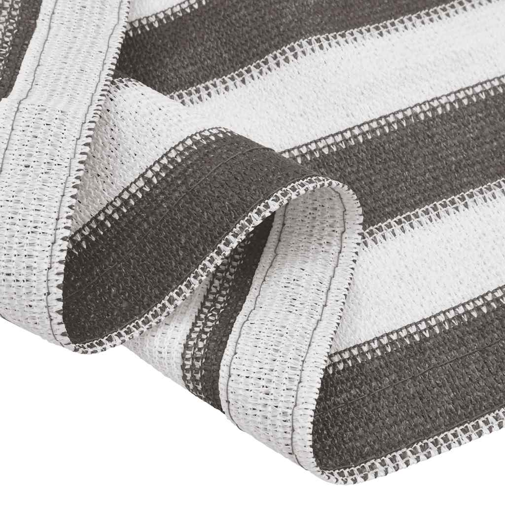 Tent Carpet 300x400 cm Anthracite and White