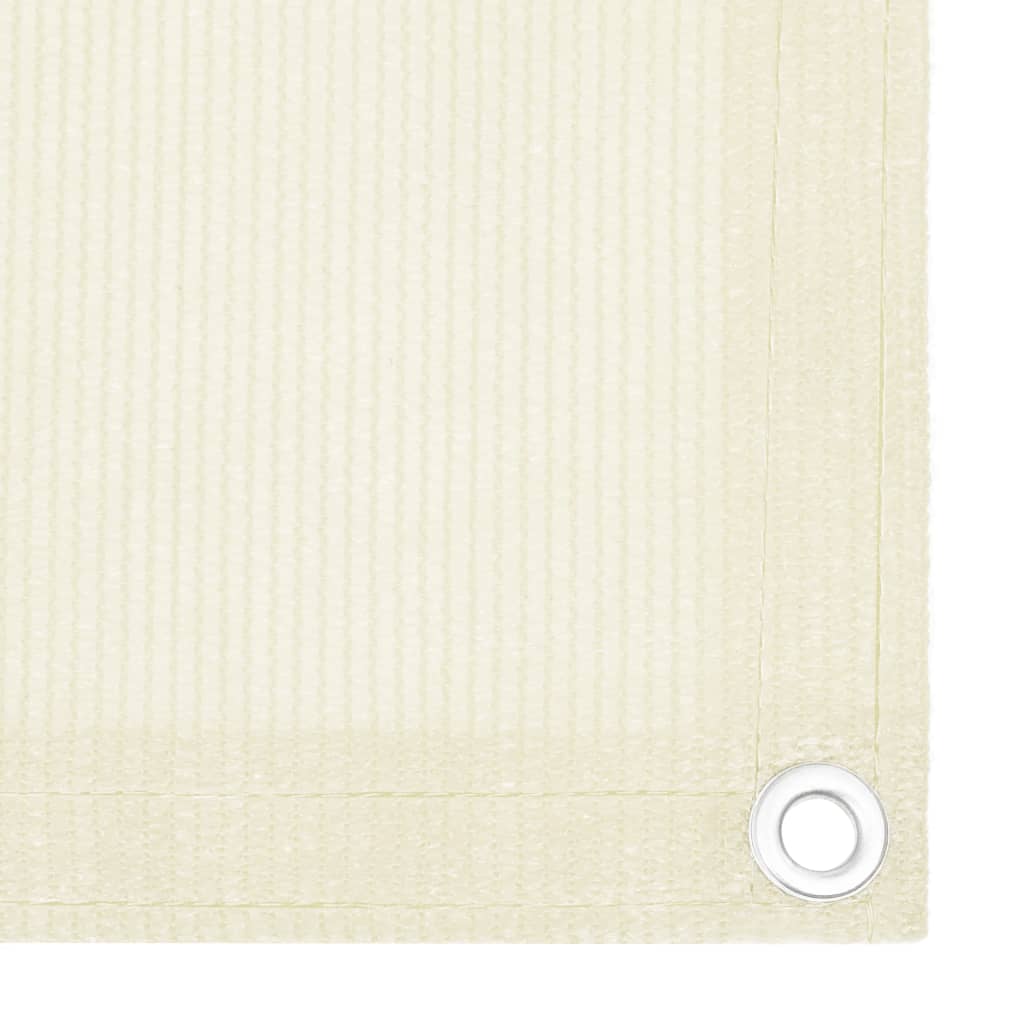 Balcony Screen Cream 75x500 cm HDPE