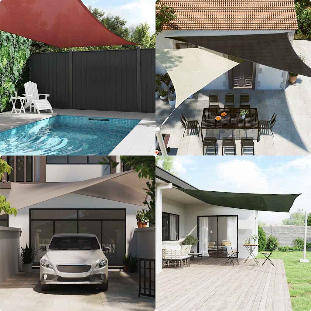 Sunshade Sail 160 g/m² Beige 2x3.5 m HDPE