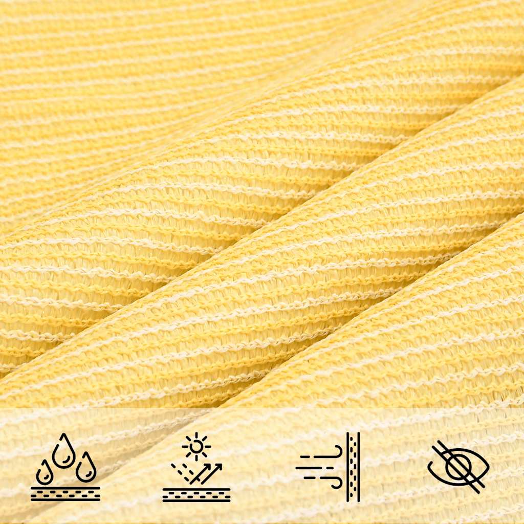 Sunshade Sail 160 g/m² Beige 5x6 m HDPE