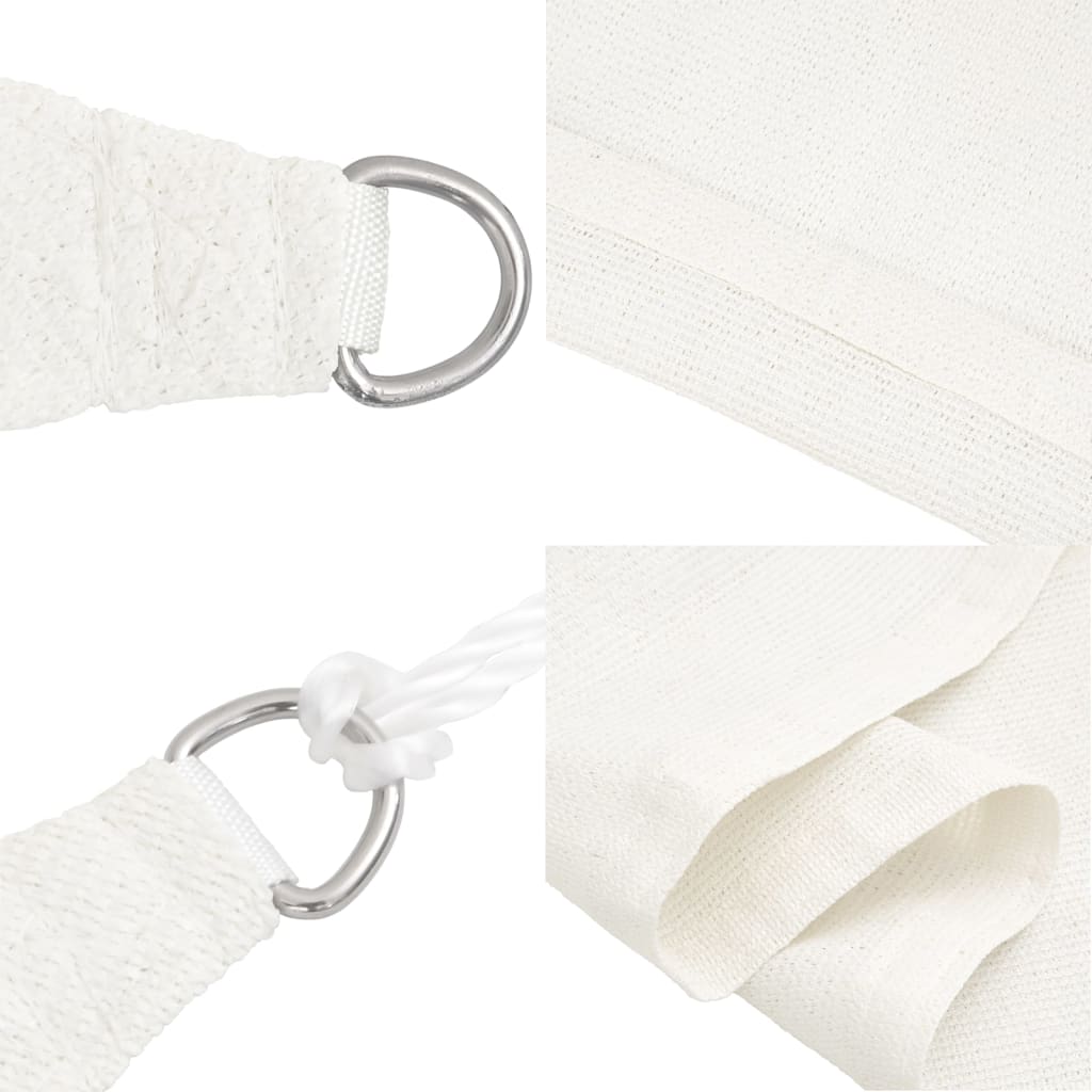 Sunshade Sail 160 g/m² White 6x8 m HDPE