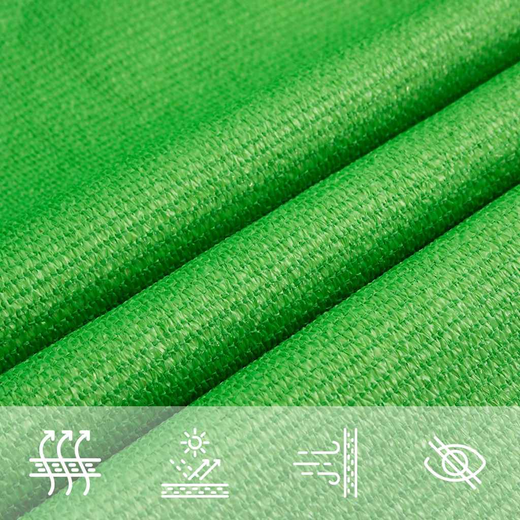 Sunshade Sail 160 g/m² Light Green 2x4.5 m HDPE