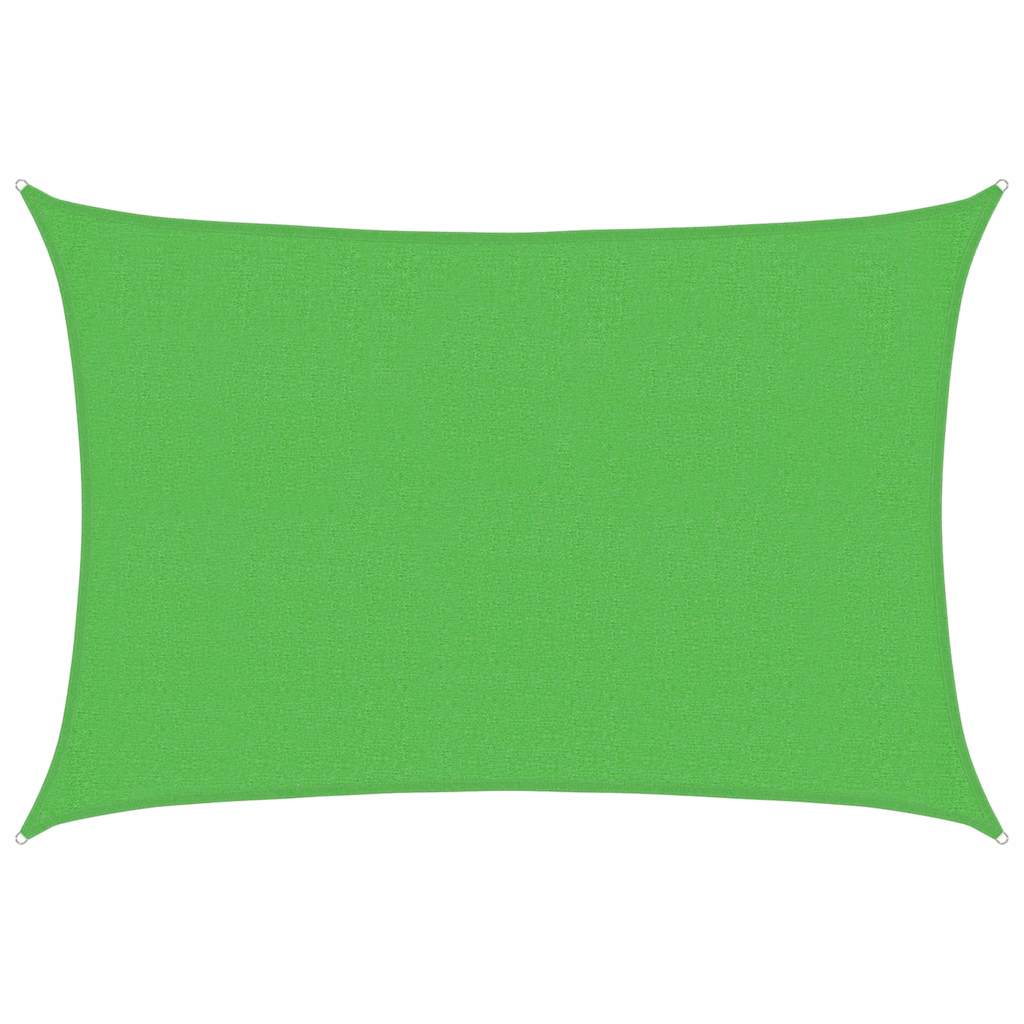 Sunshade Sail 160 g/m² Light Green 2.5x4 m HDPE