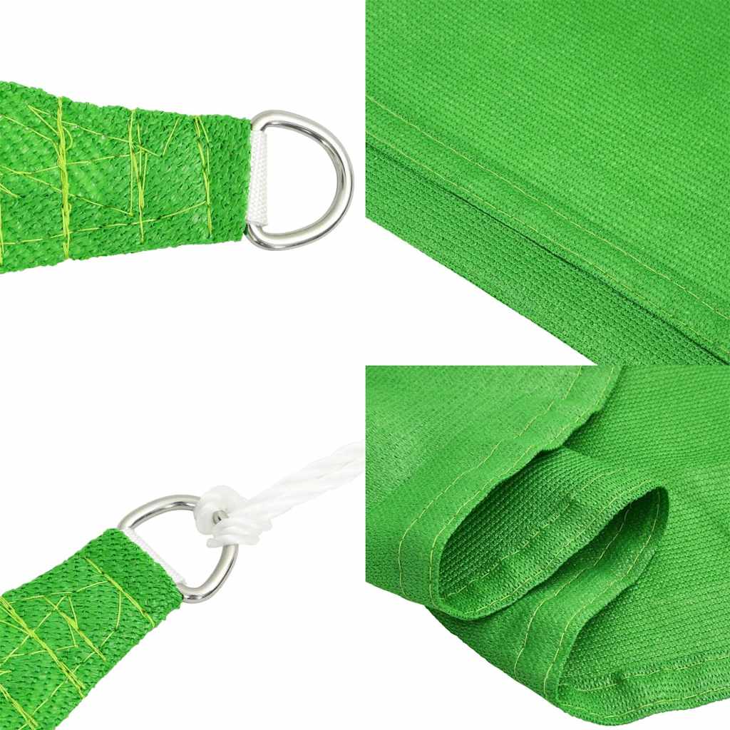 Sunshade Sail 160 g/m² Light Green 2.5x4 m HDPE