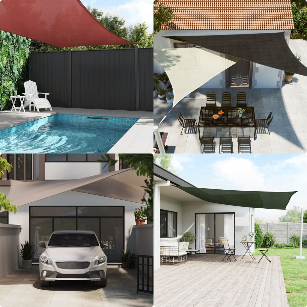 Sunshade Sail 160 g/m² Terracotta 3x4 m HDPE