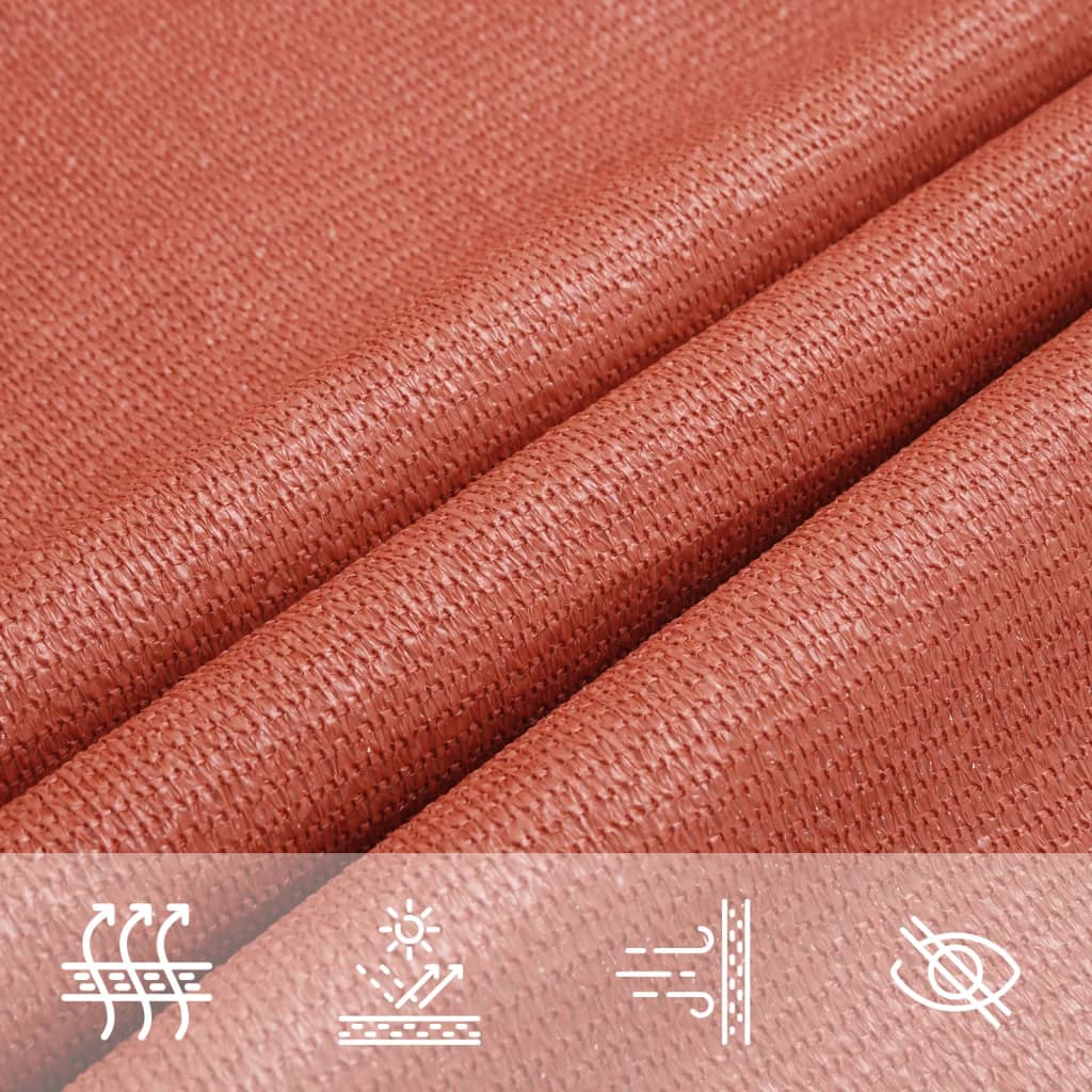 Sunshade Sail 160 g/m² Terracotta 3x4 m HDPE
