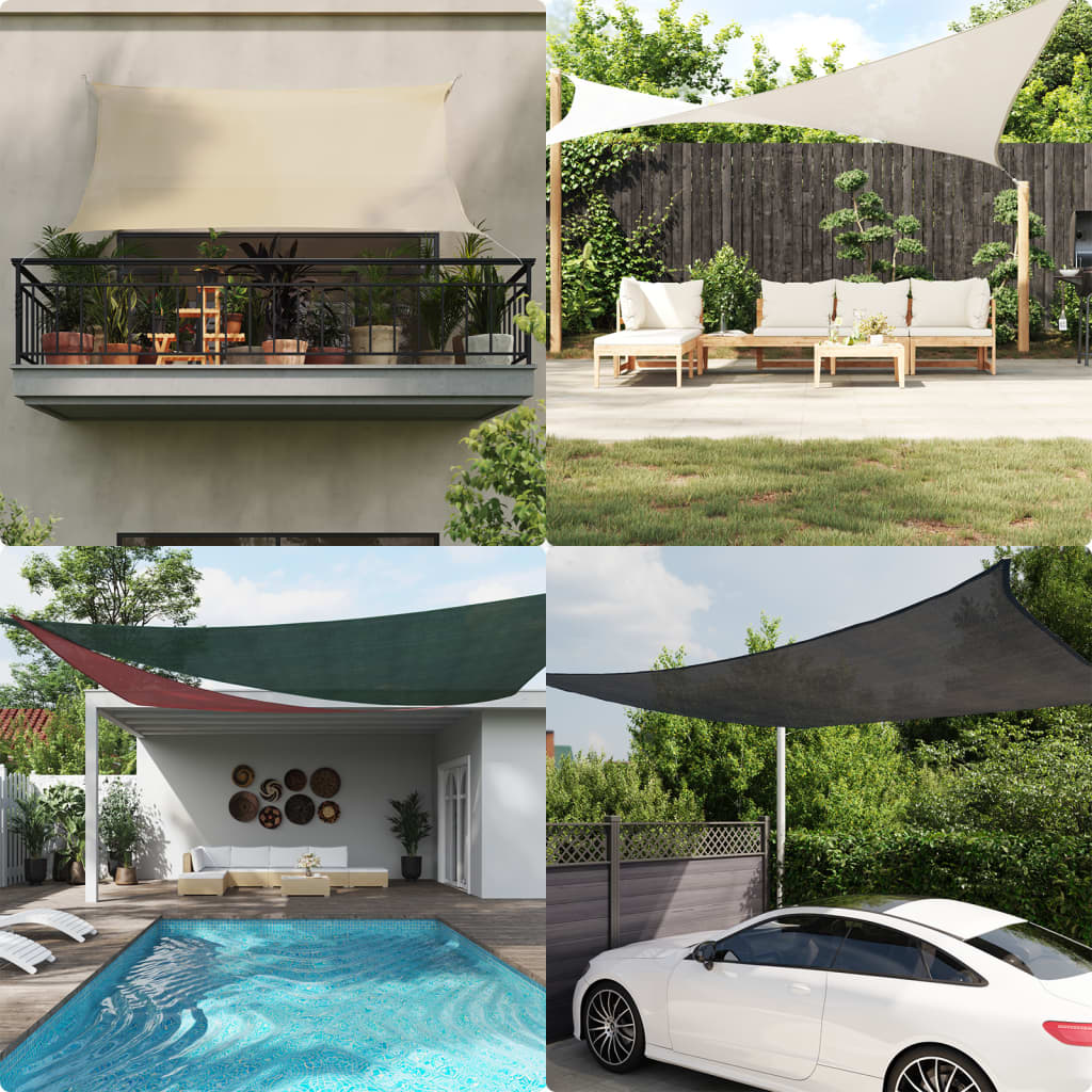 Sunshade Sail 160 g/m² Terracotta 3x4 m HDPE