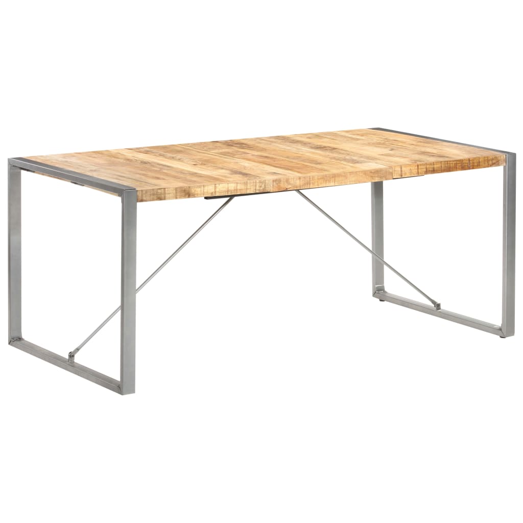 Dining Table 180x90x75 cm Solid Rough Mango Wood
