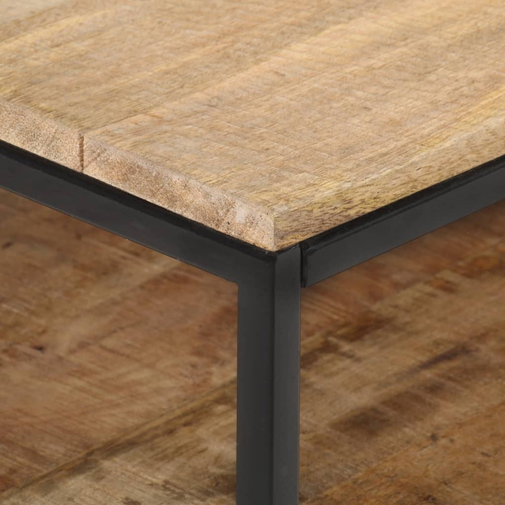 TV Cabinet 130x30x45 cm Rough Mango Wood