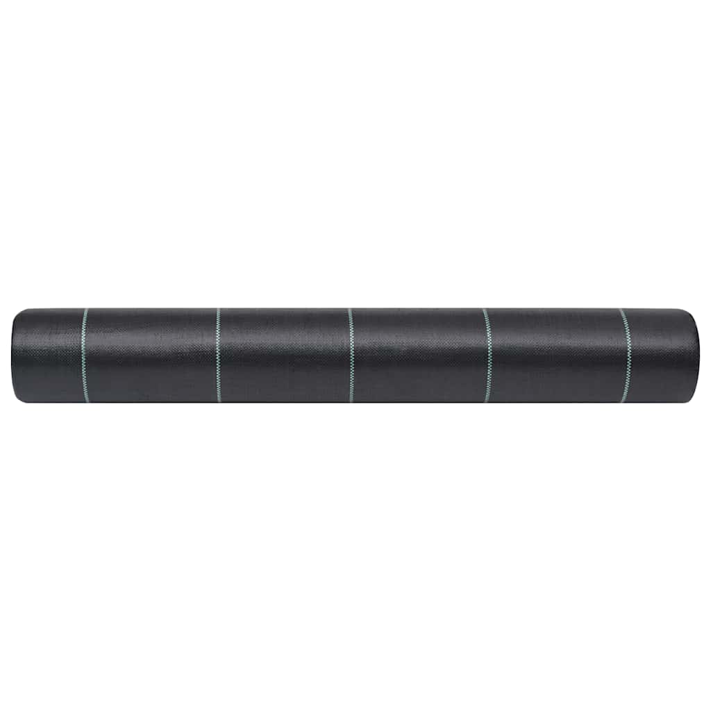 Weed Membrane | Black with green stripes | Polypropylene | 1x50 metres