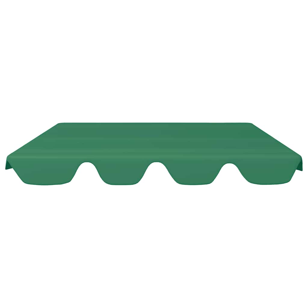 Replacement Canopy for Garden Swing Green 150/130x105/70 cm