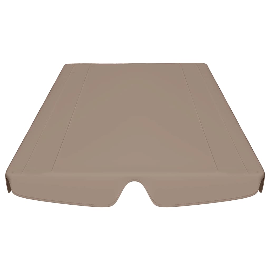 Replacement Canopy for Garden Swing Taupe 150/130x105/70 cm