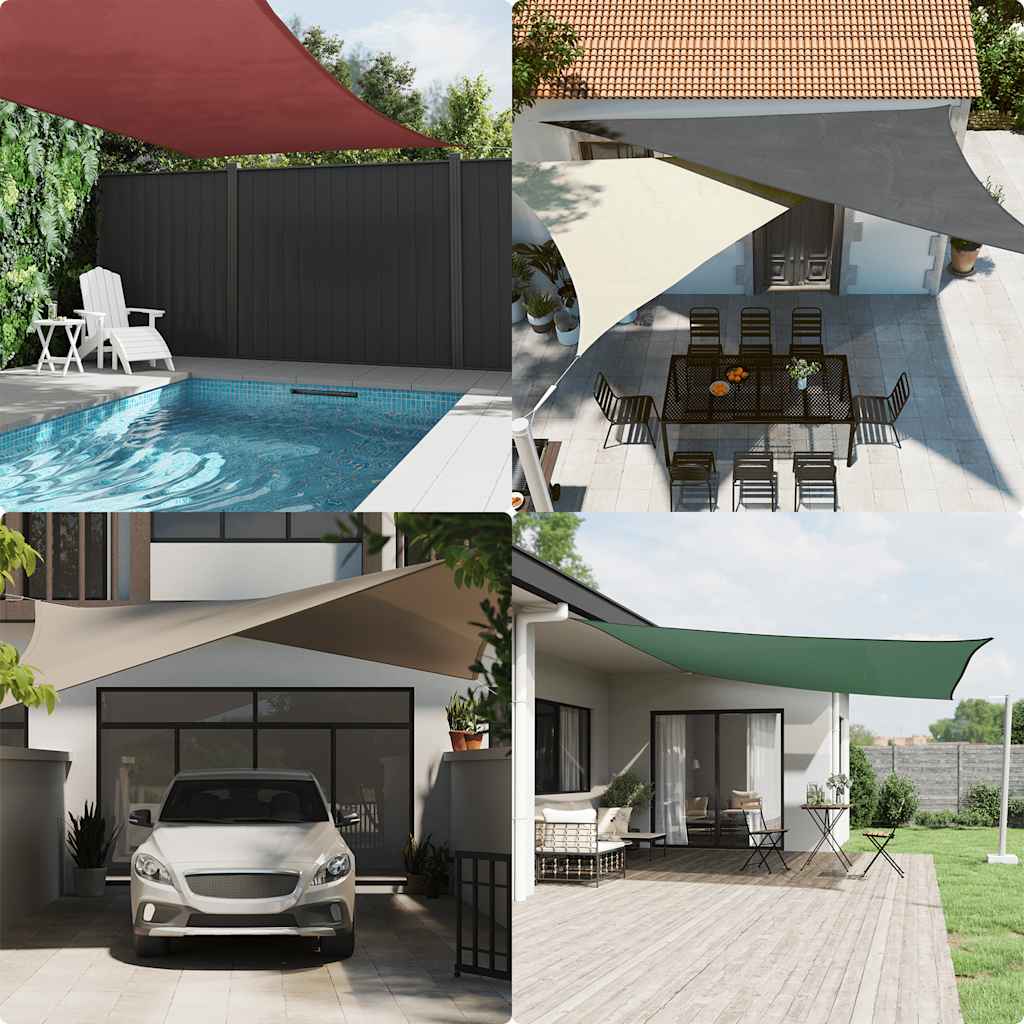 Sunshade Sail Oxford Fabric Square 3x3 m Cream