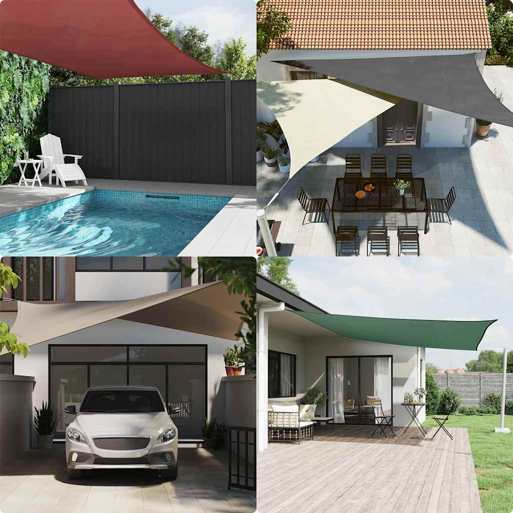 Sunshade Sail Oxford Fabric Triangular 6x6x6 m White