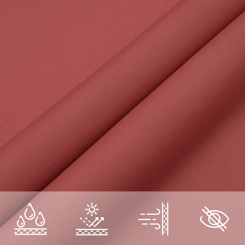 Sunshade Sail Oxford Fabric Triangular 4x5x6.4 m Terracotta