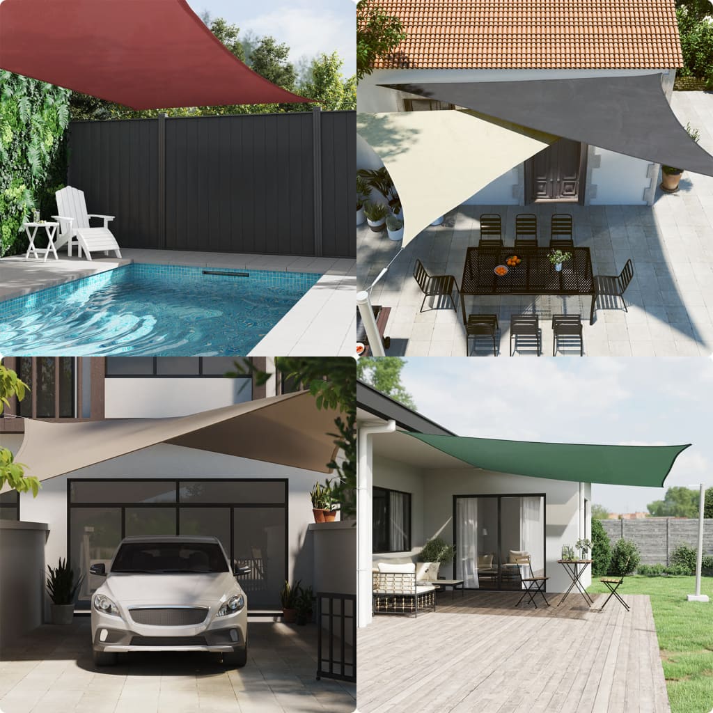 Sunshade Sail Oxford Fabric Square 4x4 m Taupe
