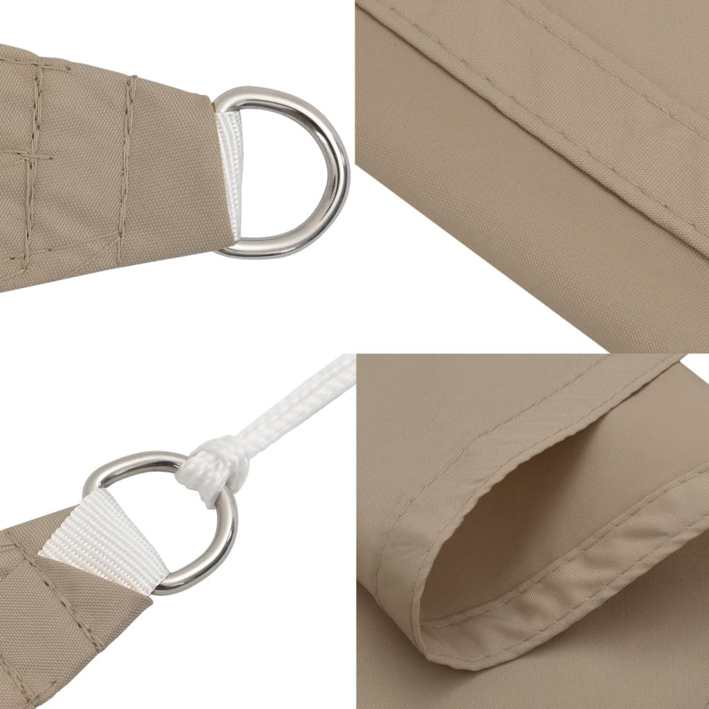 Sunshade Sail Oxford Fabric Square 4x4 m Taupe