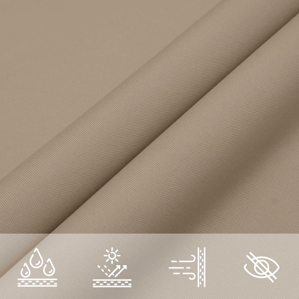 Sunshade Sail Oxford Fabric Rectangular 4x6 m Taupe