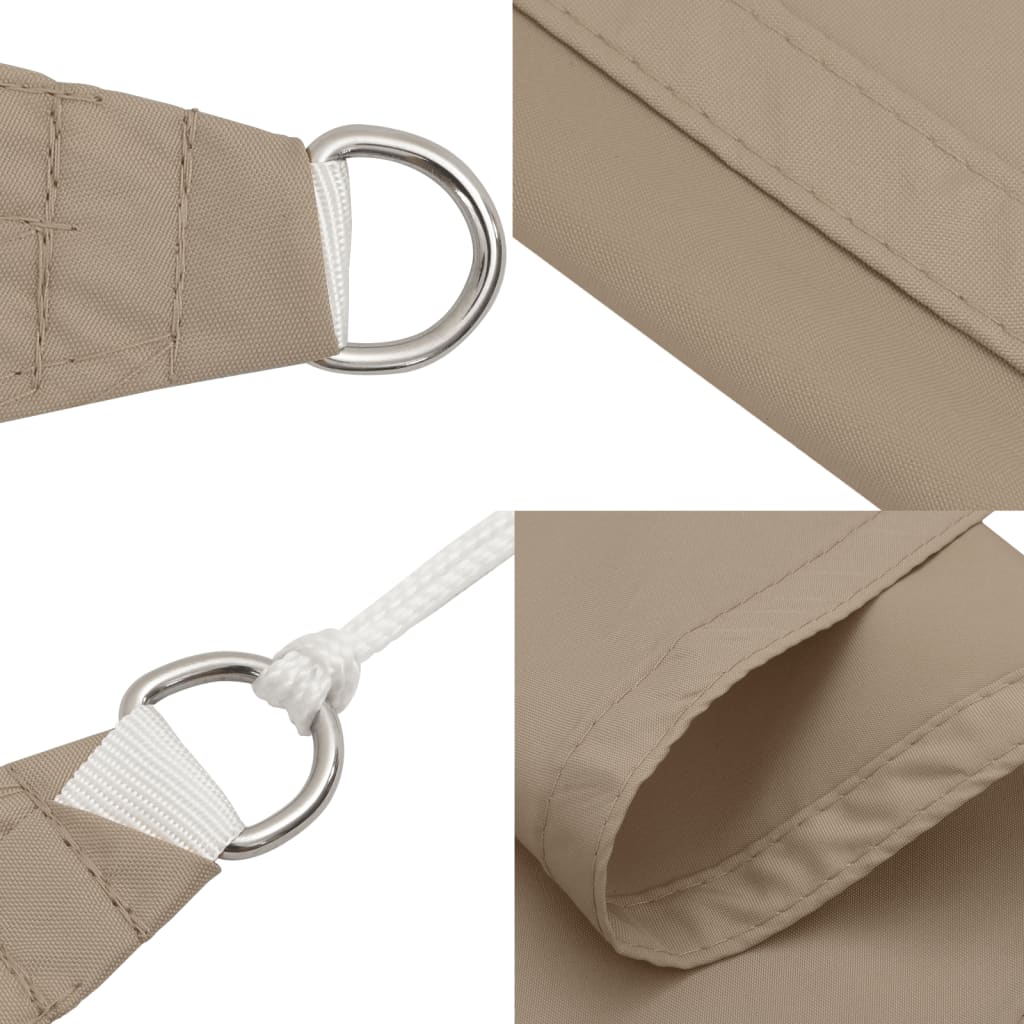 Sunshade Sail Oxford Fabric Triangular 3x3x4.24 m Taupe