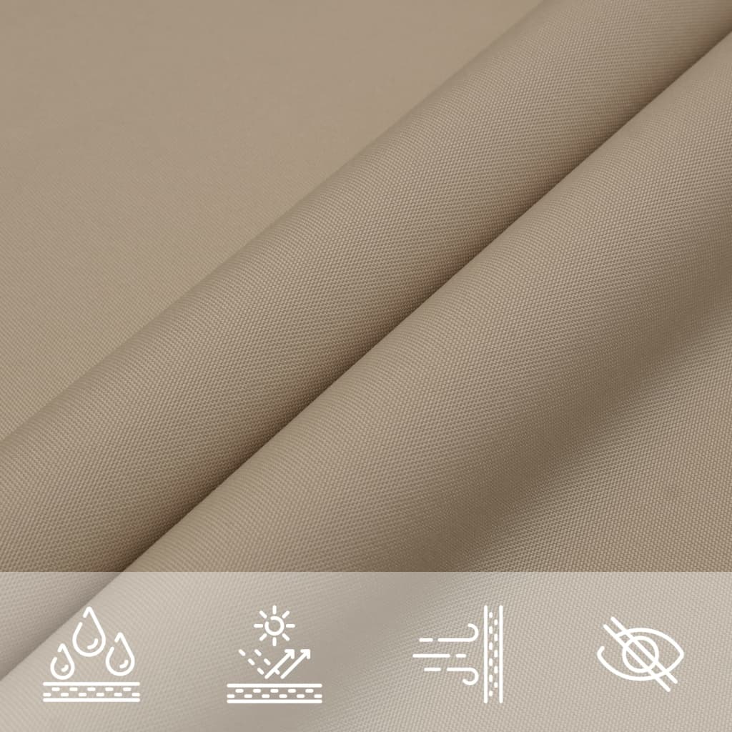 Sunshade Sail Oxford Fabric Triangular 4.5x4.5x4.5 m Taupe