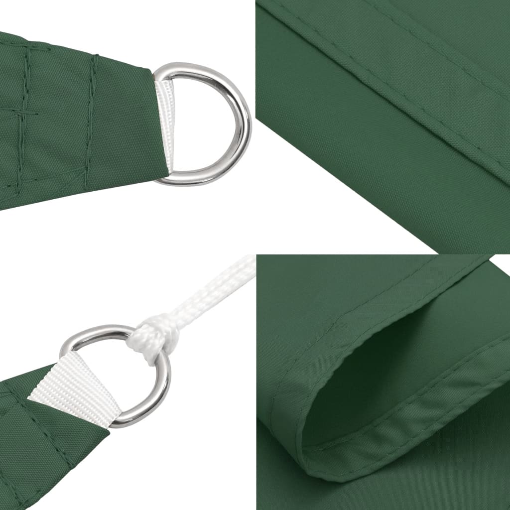 Sunshade Sail Oxford Fabric Triangular 4x4x5.8 m Dark Green
