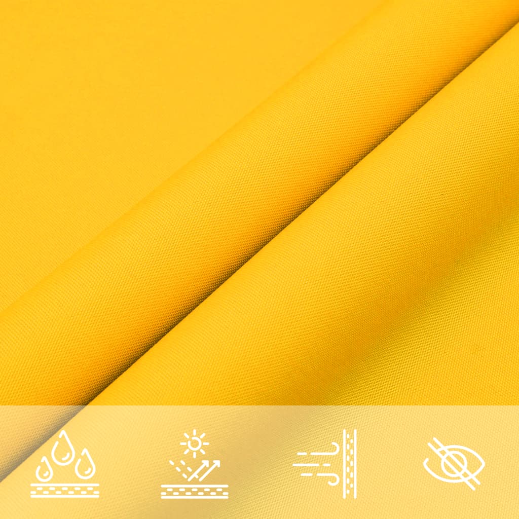 Sunshade Sail Oxford Fabric Square 2.5x2.5 m Yellow