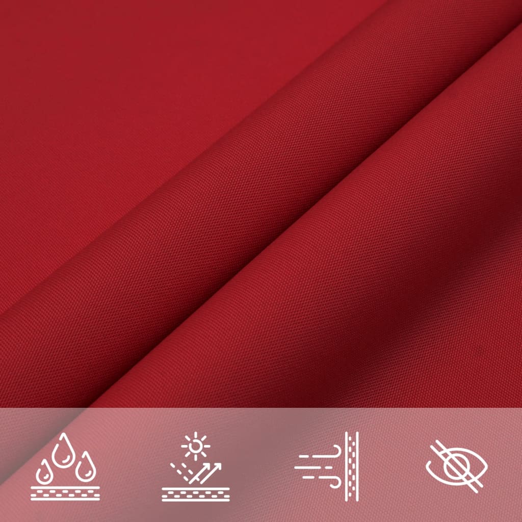 Sunshade Sail Oxford Fabric Rectangular 2x3.5 m Red