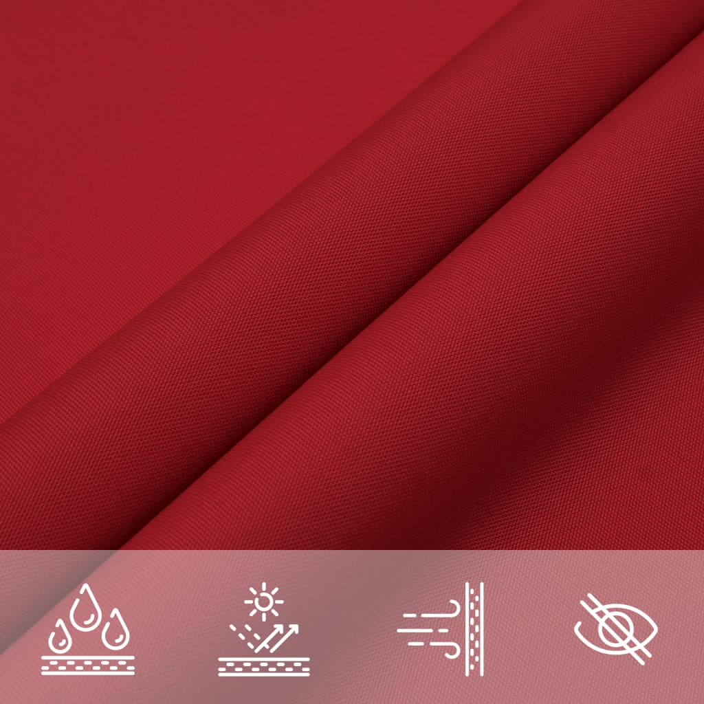 Sunshade Sail Oxford Fabric Rectangular 3x5 m Red