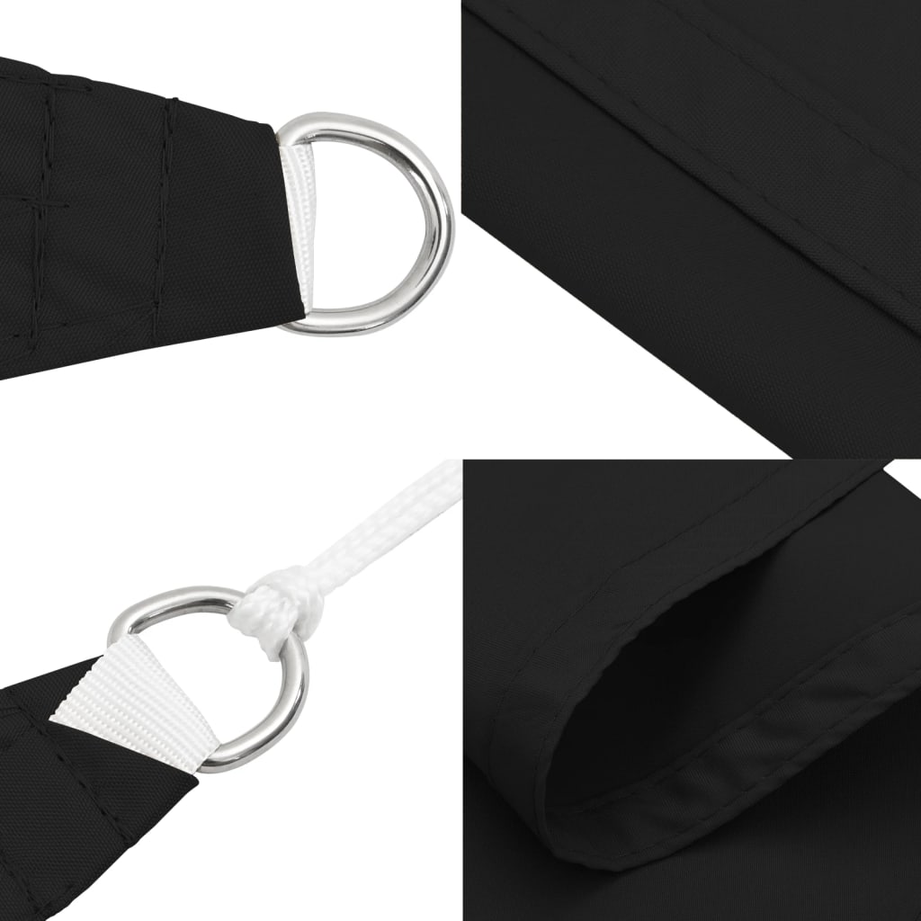 Sunshade Sail Oxford Fabric Rectangular 5x8 m Black