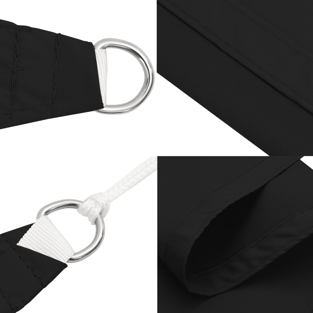 Sunshade Sail Oxford Fabric Rectangular 6x8 m Black