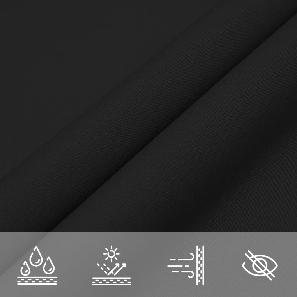 135781 vidaXL Sunshade Sail Oxford Fabric Triangular 4x4x4 m Black