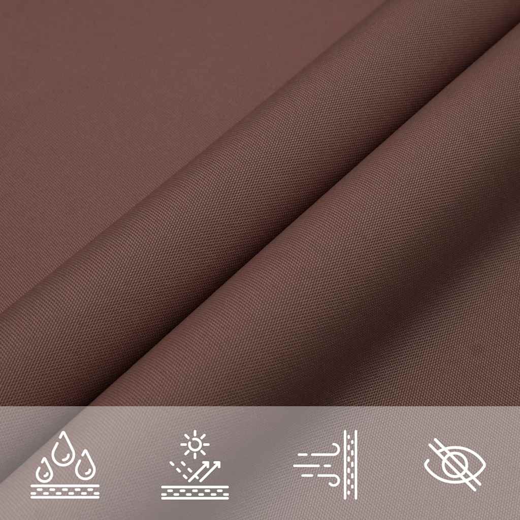 Sunshade Sail Oxford Fabric Triangular 3x4x4 m Brown