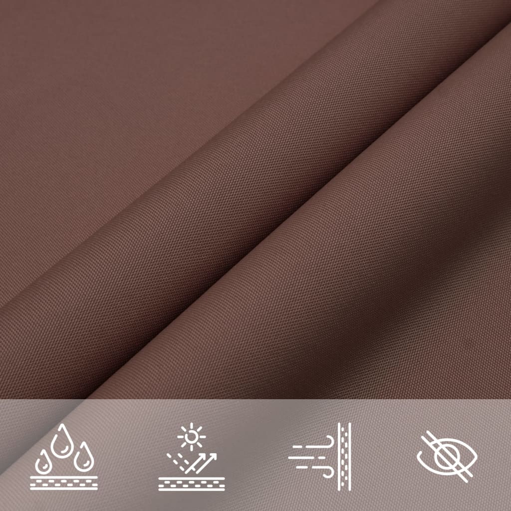 Sunshade Sail Oxford Fabric Triangular 4x4x5.8 m Brown