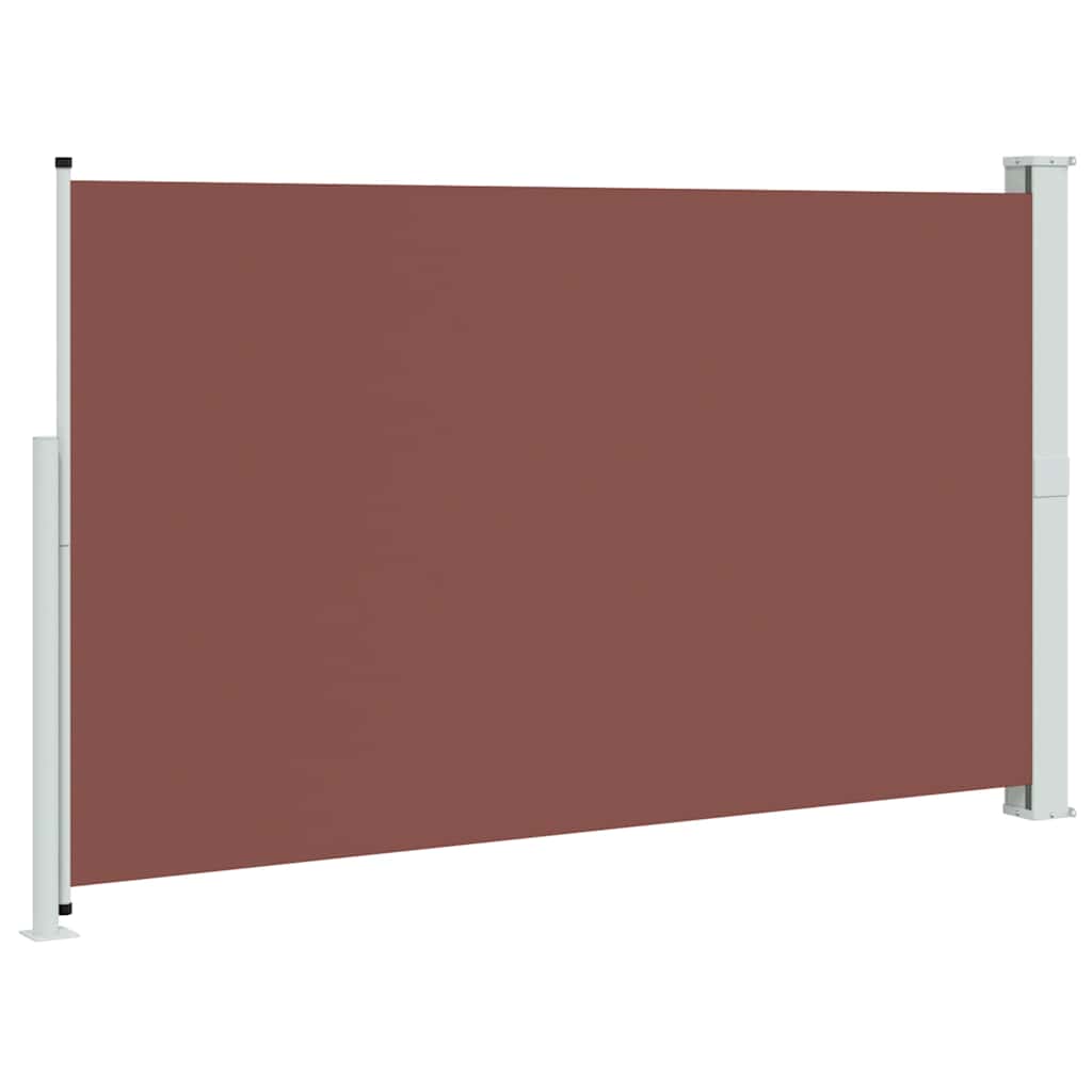 Patio Retractable Side Awning 180x314 cm Brown