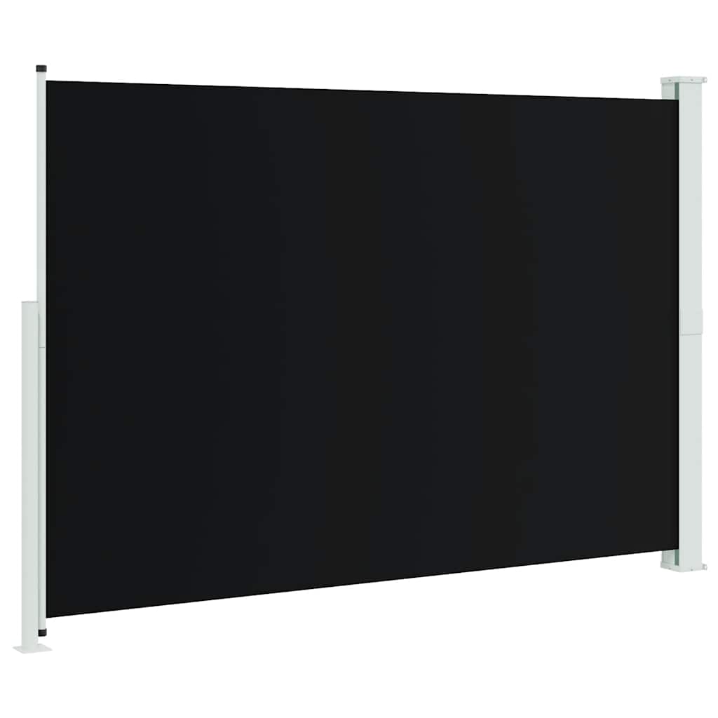 Patio Retractable Side Awning 200x314 cm Black