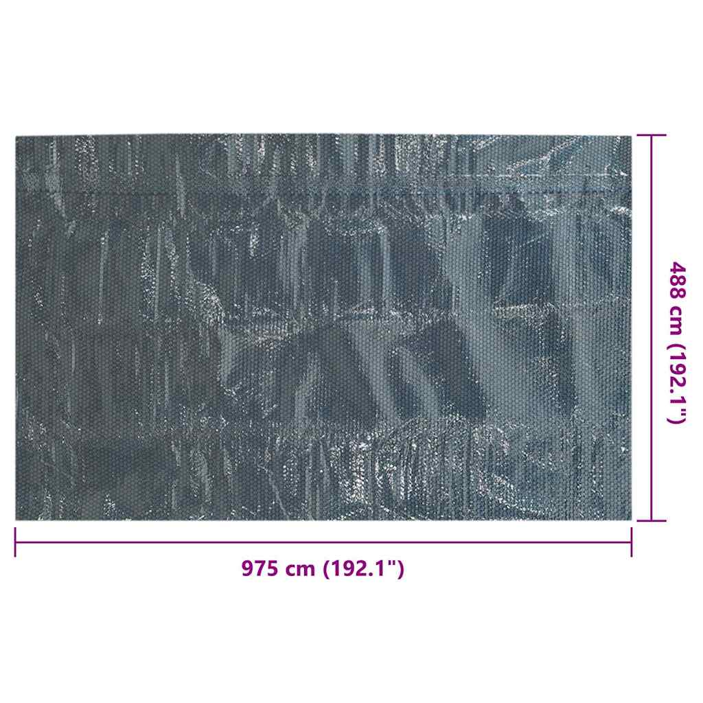 Solar Pool Cover 975 x 488 cm 0.1 mm Square 0.1 mm PE