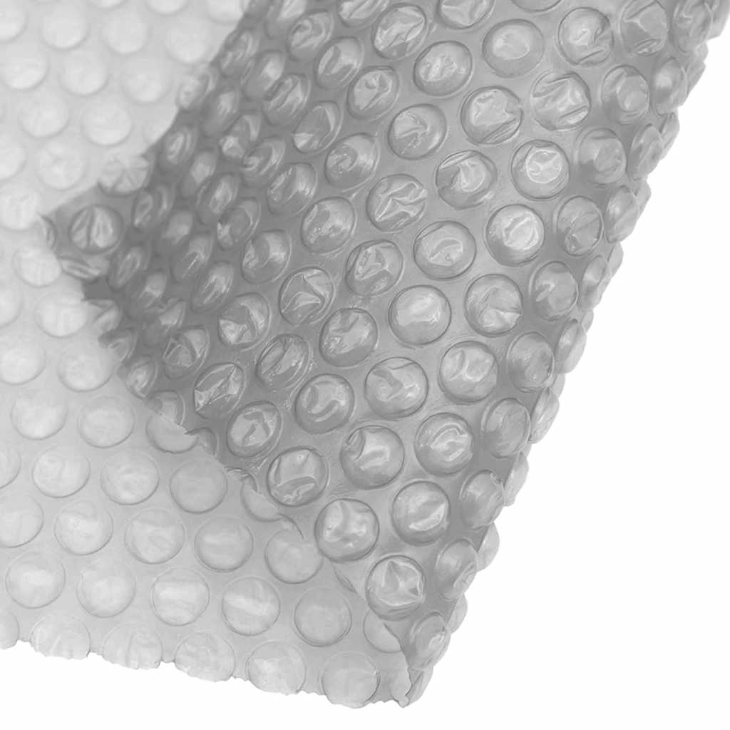 Pool Cover | Grey | Thick PE film with air chambers | Large | Lightweight