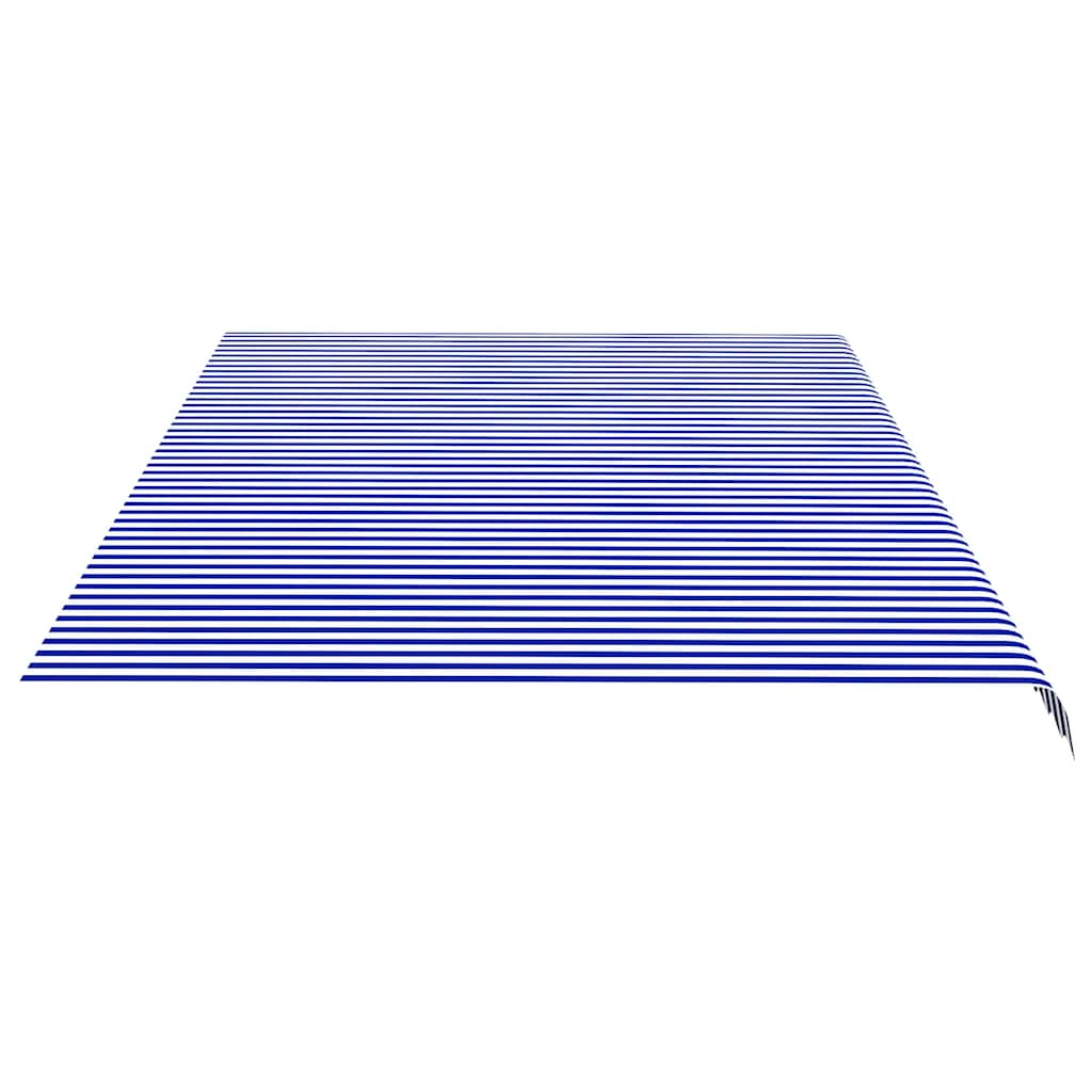 Awning Replacement Fabric Blue and White 580x345 cm Polyester