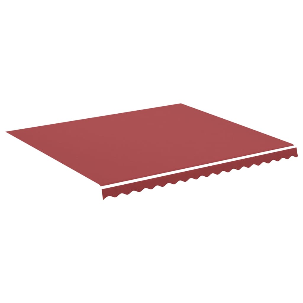 Awning Replacement Fabric Burgundy Red 380x345 cm Polyester