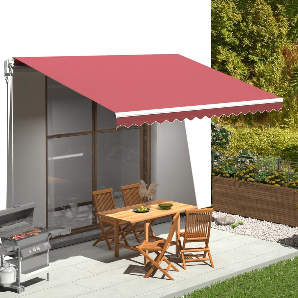 Awning Replacement Fabric Burgundy Red 430x345 cm Polyester