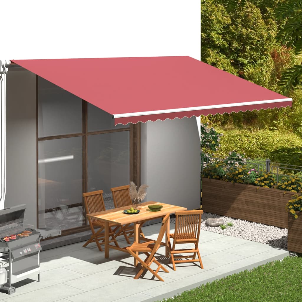 Awning Replacement Fabric Burgundy Red 480x295 cm Polyester